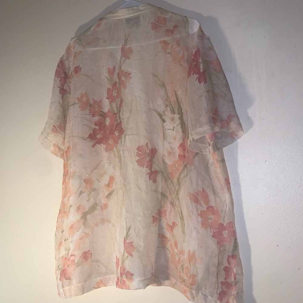 Vintages Sheri Martin Floral Kimono Women’s Size 16 - Picture 5 of 6